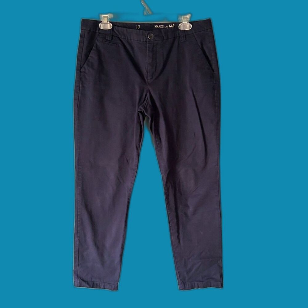 Khakis by Gap navy blue size 10 inseam 28"